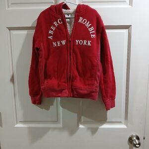 Abercrombie & Fitch Red Cream Label Shirt 7/8